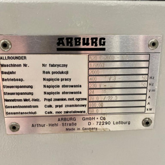 Arburg 520c 2000-675